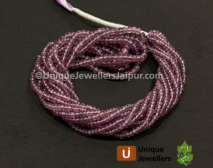 Purple Spinel Smooth Roundelle Beads