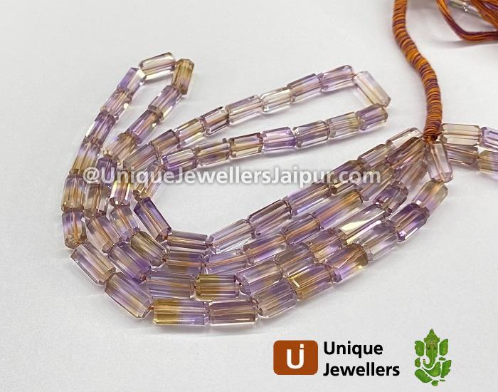 Ametrine Far Step Cut Cylinder Beads