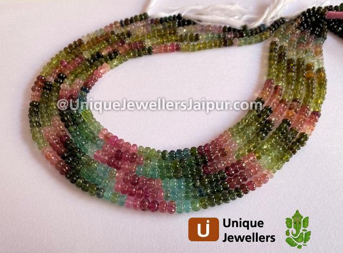 Tourmaline Carved Pumpkin Beads