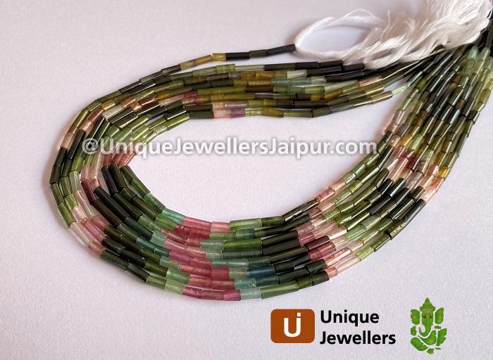 Tourmaline Smooth Pipe Beads