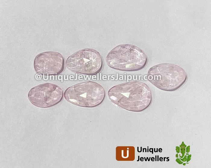 Pink Morganite Rose Cut Slices