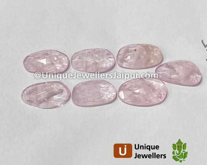 Pink Morganite Rose Cut Slices