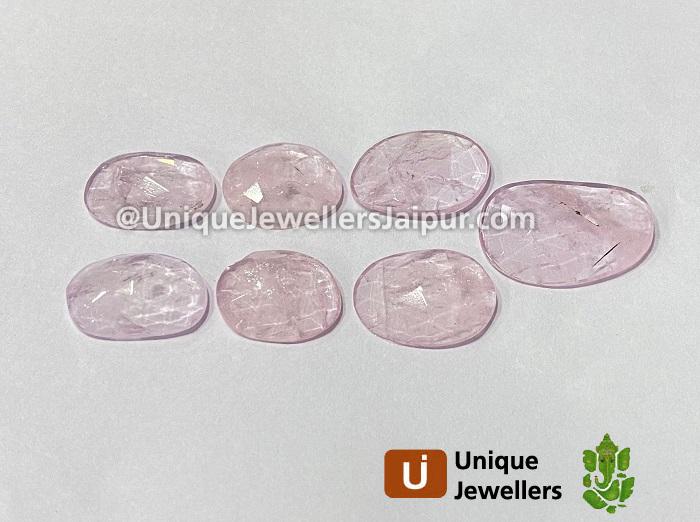 Pink Morganite Rose Cut Slices