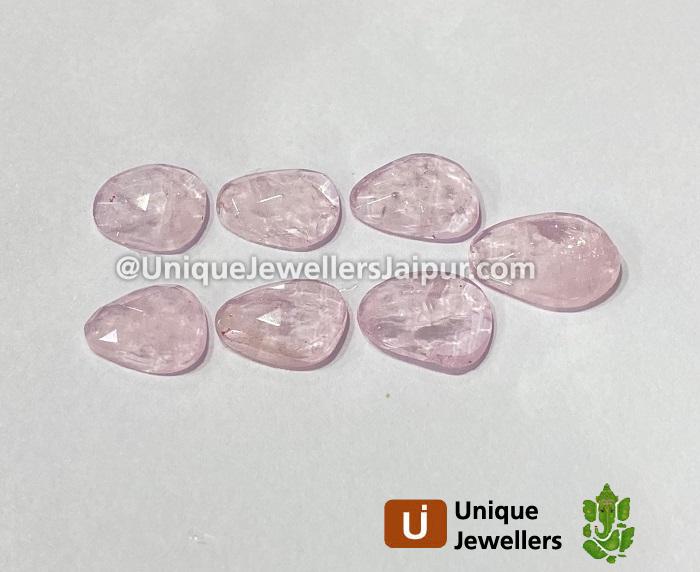 Pink Morganite Rose Cut Slices