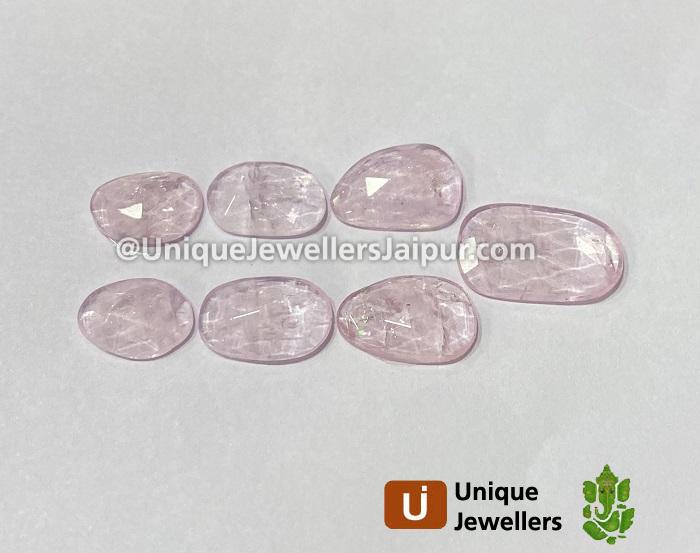 Pink Morganite Rose Cut Slices