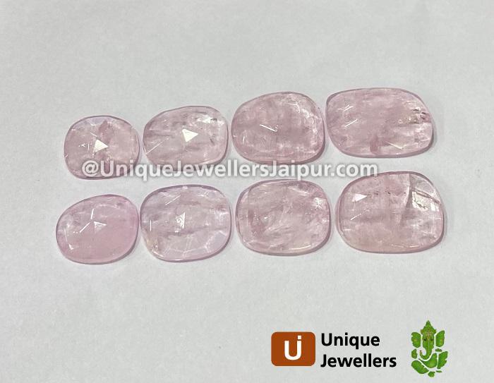 Pink Morganite Rose Cut Slices