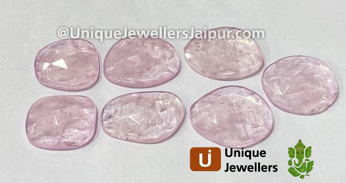 Pink Morganite Rose Cut Slices