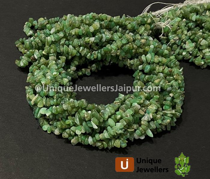 Chrysoprase Uncut Chips Beads