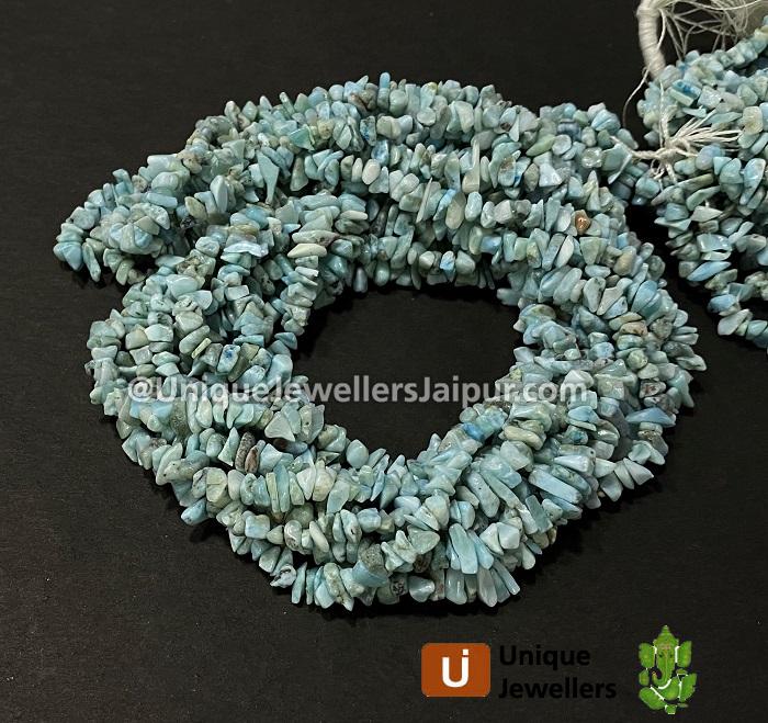 Larimar Uncut Chips Beads