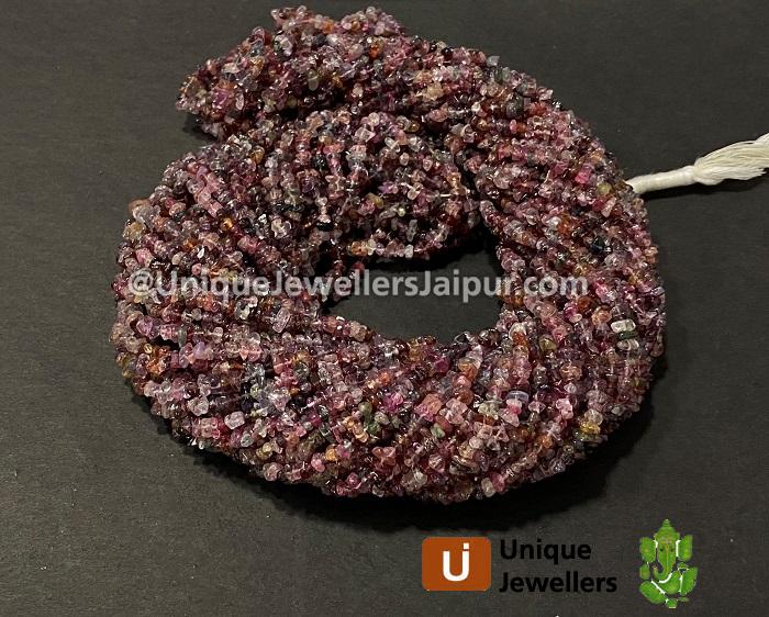 Multi Spinel Uncut Chips Beads