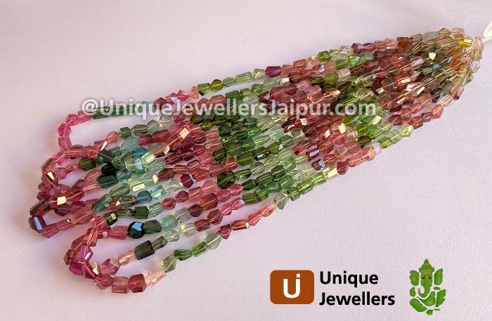 Tourmaline Far Faceted Nuggets Beads