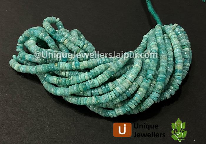 Amazonite Smooth Tyre Beads