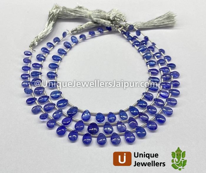 Tanzanite Smooth Pear Beads