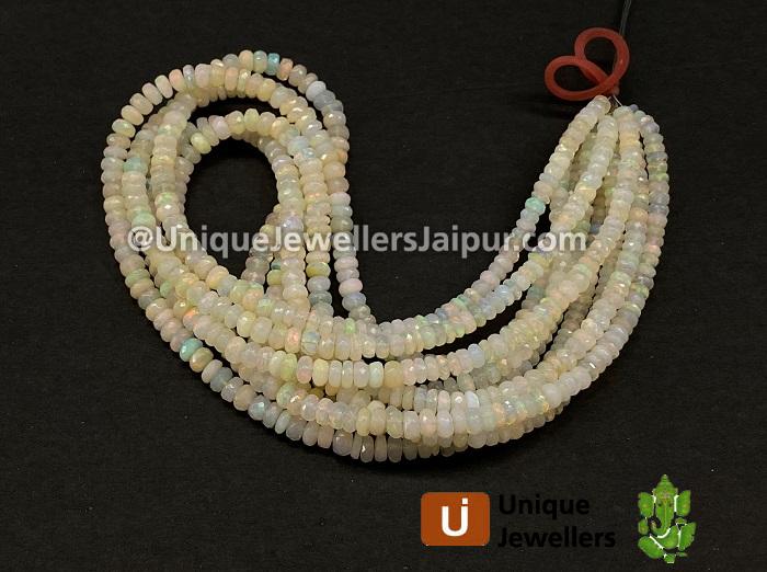 Ethiopian Opal Big Faceted Roundelle Beads
