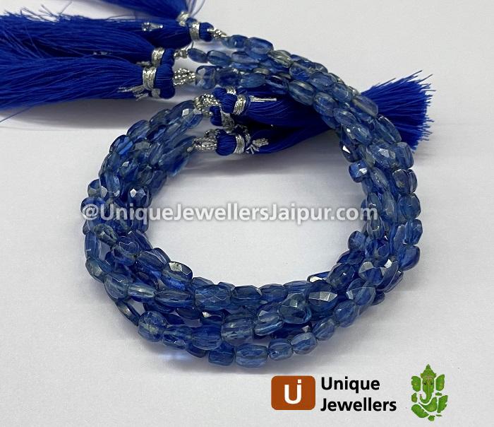 Blue Kyanite Big Faceted Cushion Beads