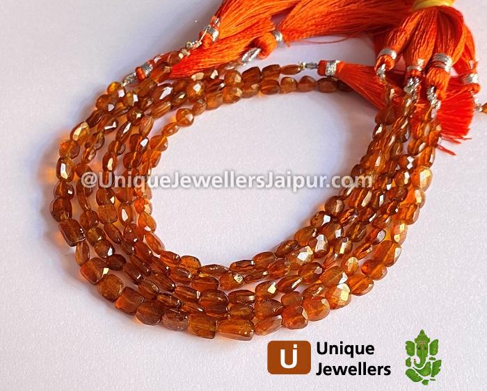 Orange Kyanite Faceted Nugget Beads