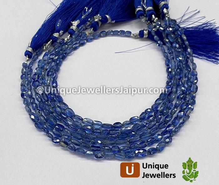 Deep Blue Kyanite Faceted Nugget Beads