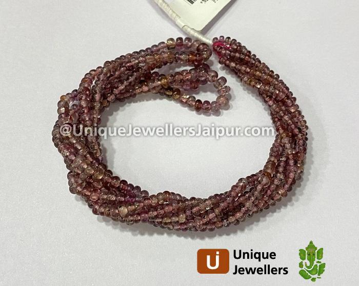 Malaya Garnet Smooth Roundelle Beads