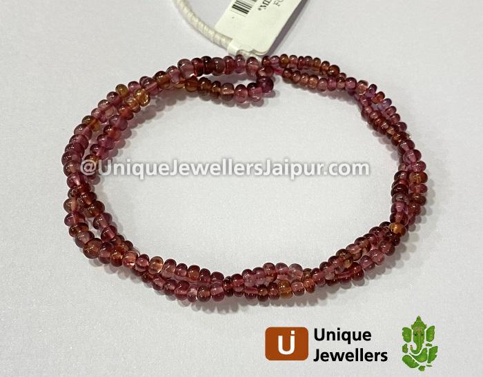 Malaya Garnet Smooth Roundelle Beads