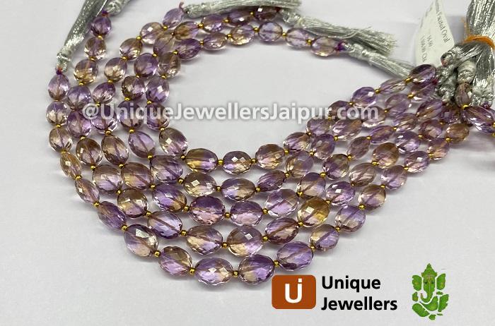 Ametrine Micro Cut Oval Beads