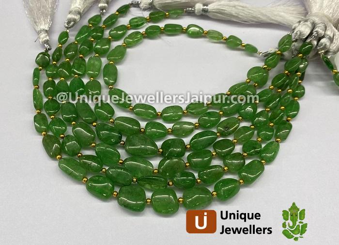 Tsavorite Smooth Nugget Beads