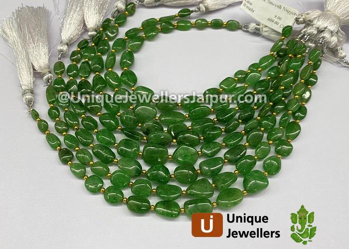  Tsavorite Smooth Nugget Beads