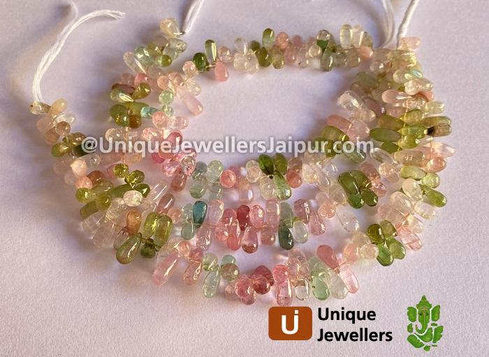 Afghan Tourmaline Smooth Drops Beads