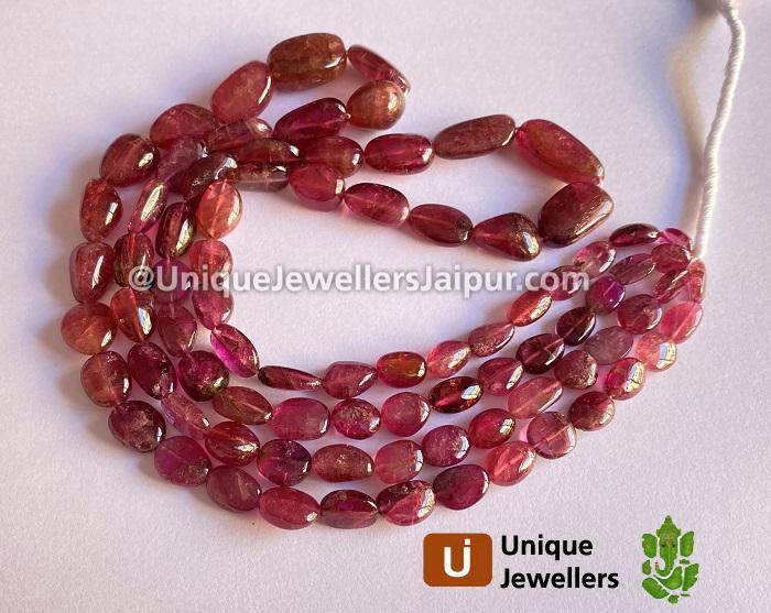 Pink Tourmaline Smooth Nuggets Beads