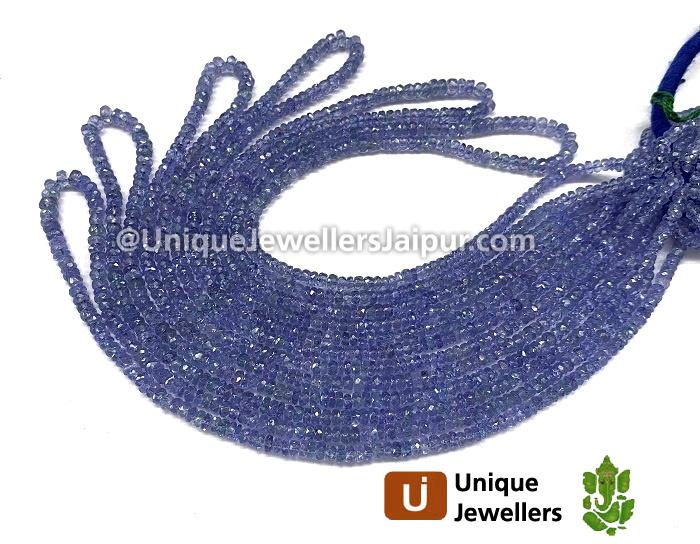 Tanzanite Faceted Roundelle Beads