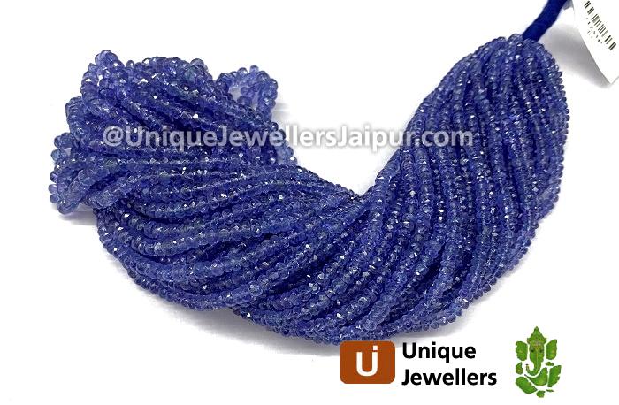 Tanzanite Faceted Roundelle Beads