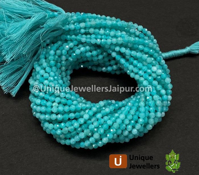 Amazonite Faceted Roundelle Beads