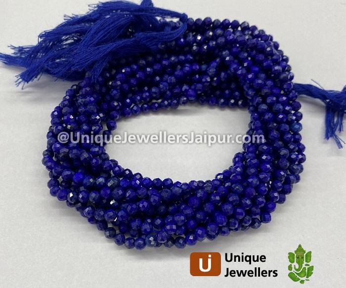 Lapis Faceted Roundelle Beads