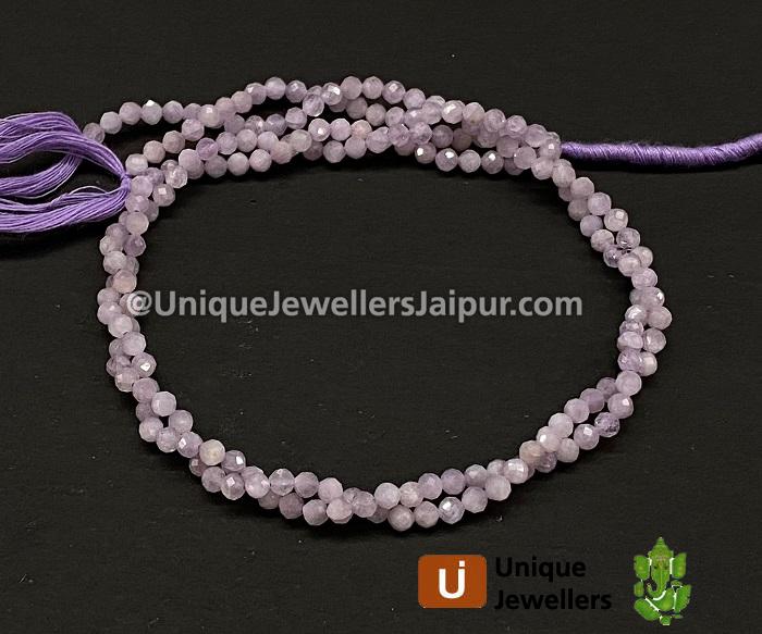 Kunzite Faceted Roundelle Beads