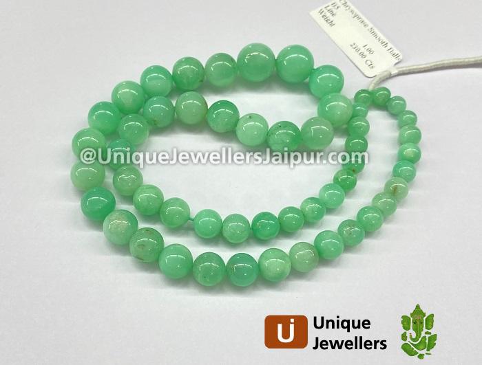 Chrysoprase Smooth Balls Beads