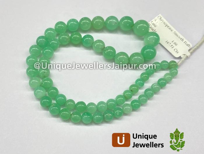 Chrysoprase Smooth Balls Beads