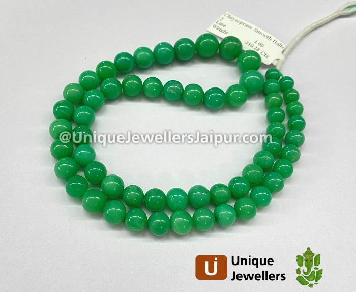 Chrysoprase Smooth Balls Beads