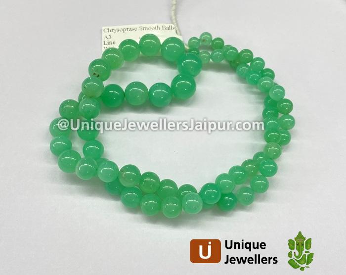 Chrysoprase Smooth Balls Beads