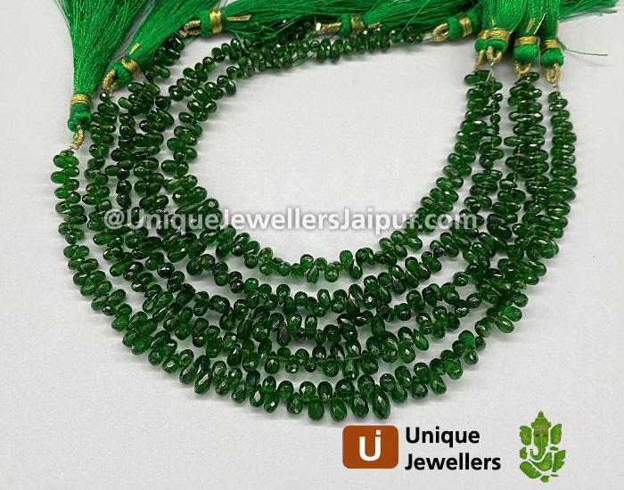 Tsavorite Faceted Drop Beads