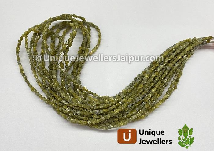 Yellow Diamond Long Chips Beads