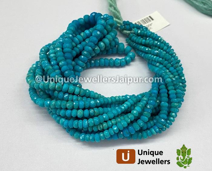 Turquoise Faceted Roundelle Beads