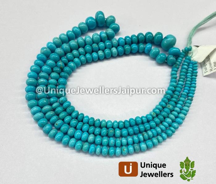 Turquoise Smooth Roundelle Beads