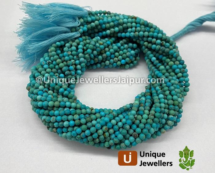 Turquoise Smooth Round Balls Beads