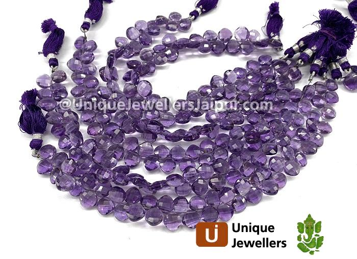 Amethyst Briollete Cushion Beads