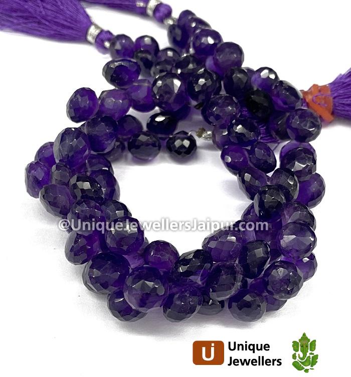Amethyst Faceted Onion Beads