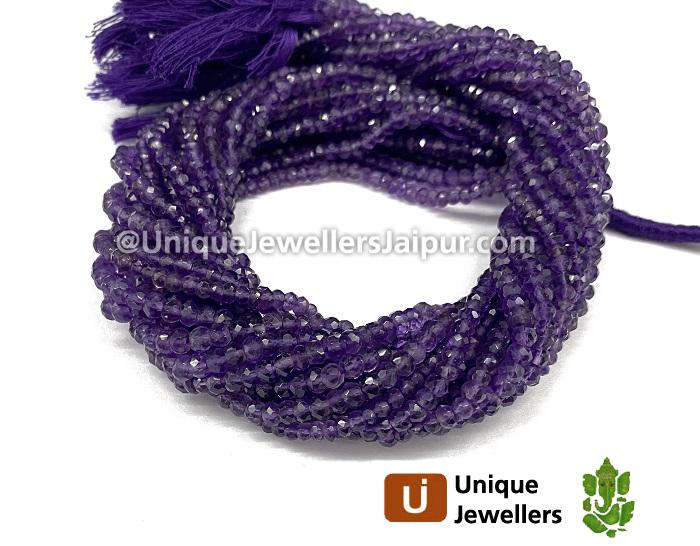 Amethyst Faceted Roundelle Beads