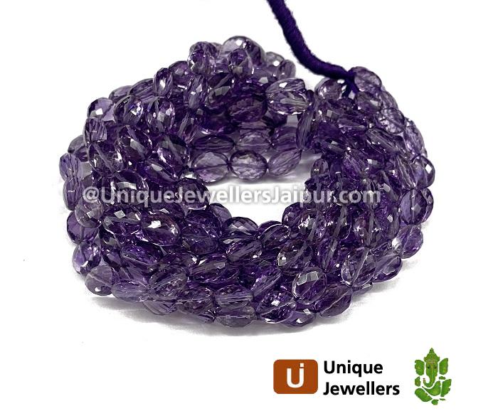 Amethyst Faceted Oval Beads