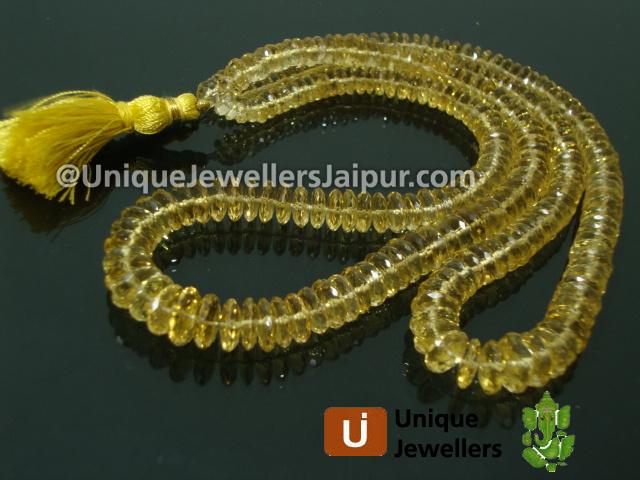 Beer Quartz German Cut Beads