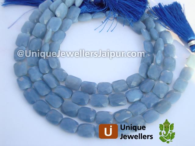 Blue Opal Faceted Chicklet Beads
