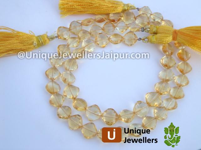 Citrine Faceted Kite Beads