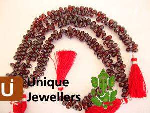 Garnet Faceted Drop Beads